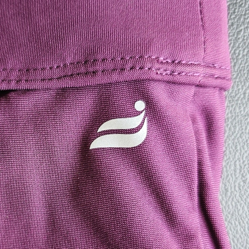 Fabletics Purple High Neck Crossback Keyhole Sports Bra Plum Size Small EUC - Picture 5 of 9